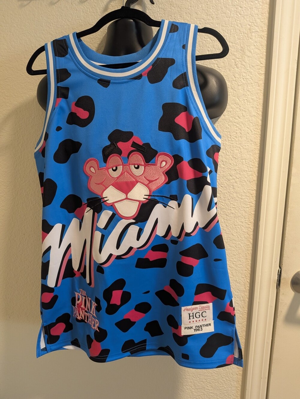 Title: Headgear Classics Pink Panther Basketball Jersey Blue Camo Size M NWOT